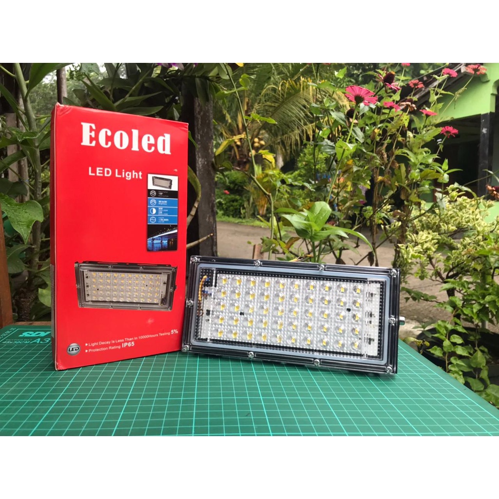 Lampu Sorot Floodlight 50 LED 50 Watt Putih