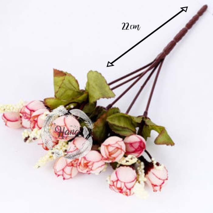 Bunga plastik mawar mini kuncup / Mini rose buds artificial flower-2