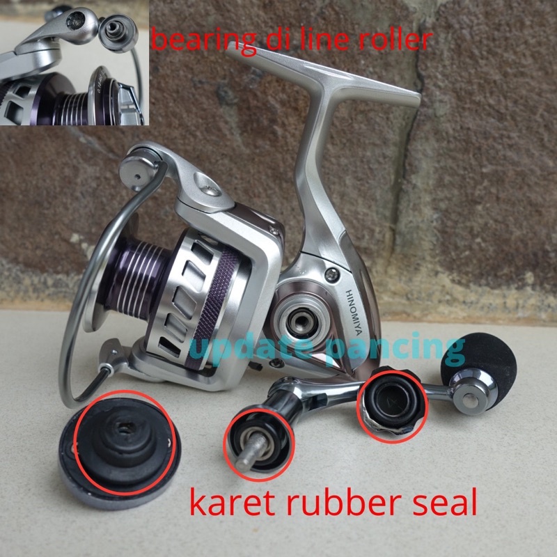 reel pancing HINOMIYA PARAMOUNT 1000 / power handle / bearing di line roller
