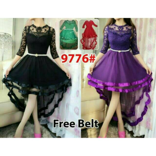 Dress ekor brukat
