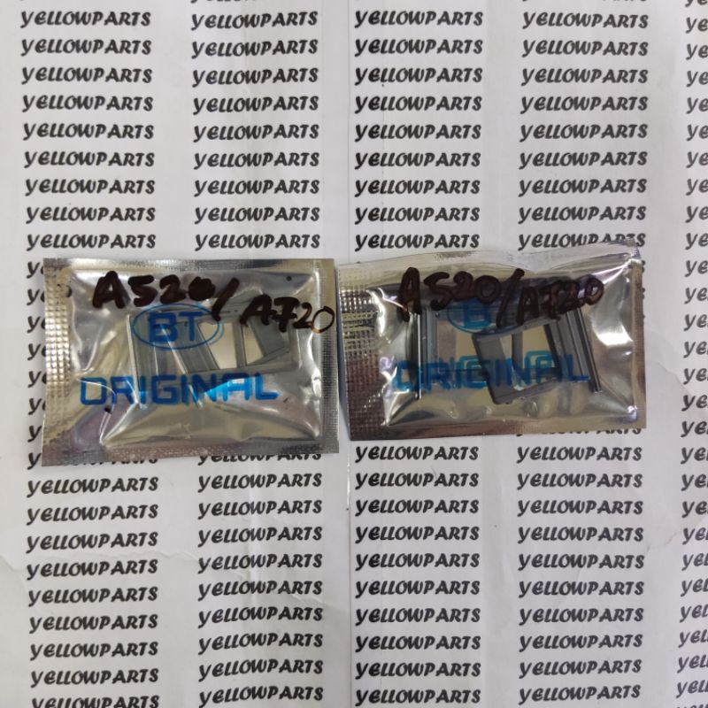 SIMLOCK SIMTRAY SLOT SIM SAMSUNG GALAXY A520 A720 DUAL SIM ORIGINAL