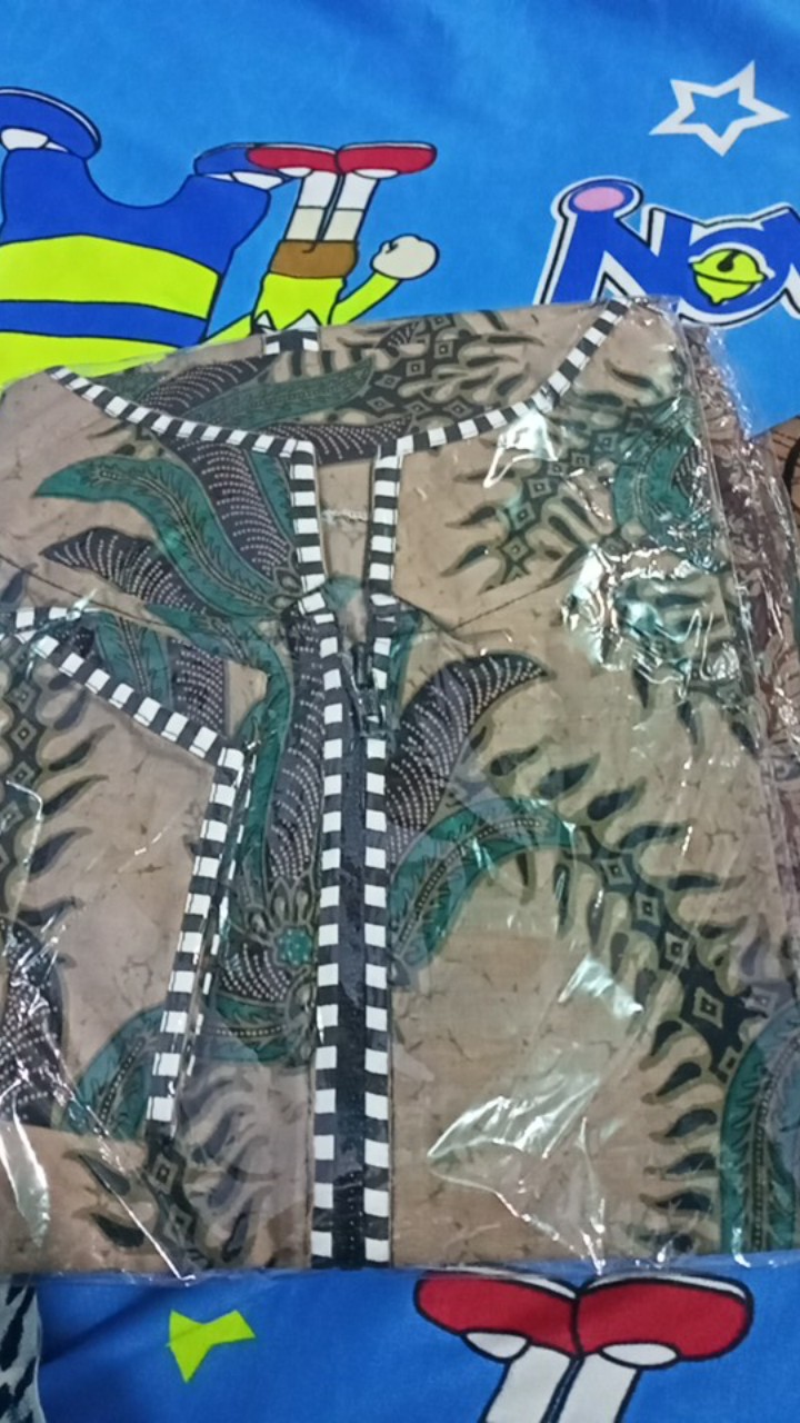 Tey-17 Batik Wanita Asj Sa Hrb026 Kenongo Tosca Pendek