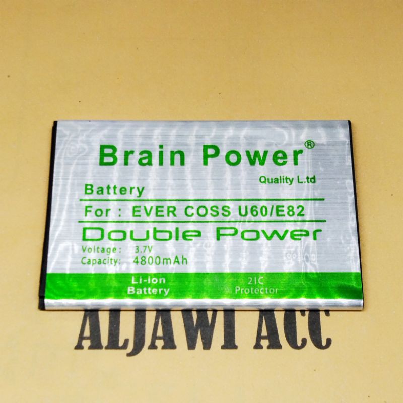 Baterai Bt Batre Battery Cross u60 Evercoss U60 4g / E82 Double Power Battery