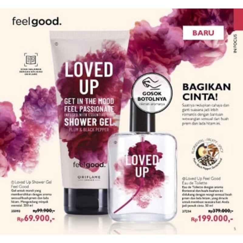 Loved Up Feel Good Edt Eau de Toilette / Loved Up Shower Gel/ Be Happy Feel Good Edt/ Be Happy Shower Gel/ Wake Up Feel Good Edt/ Wake Up Shower Gel/ Chill Out Shower Gel