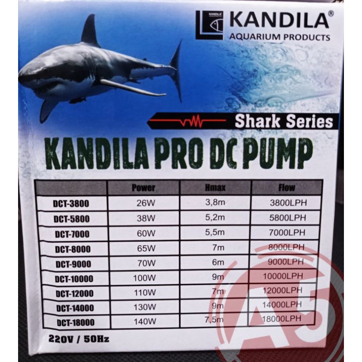 Pompa DC Kolam KOI Aquarium KANDILA PRO DCT 3800