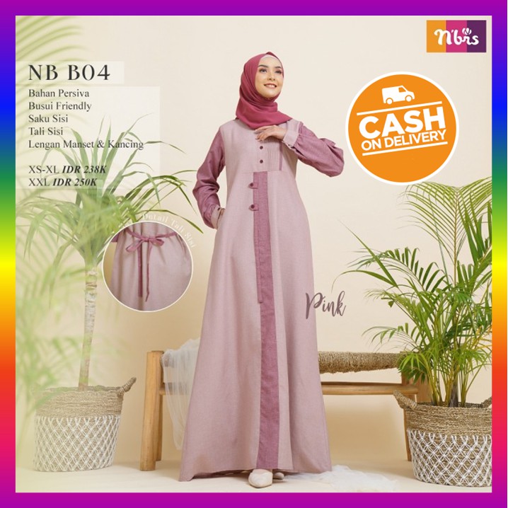  Baju  Gamis Nibras Terbaru  2022  Promo Dress Dres Wanita 