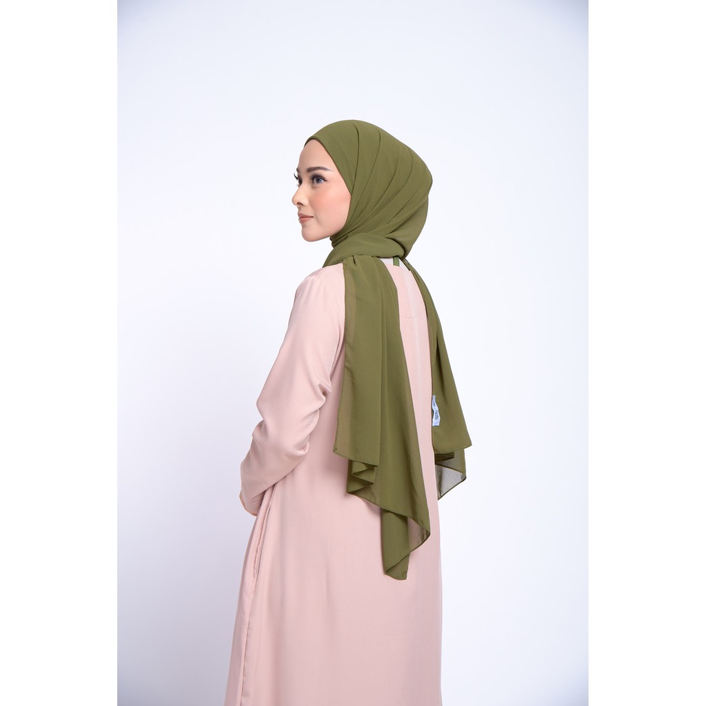 ZM Zaskia Mecca X Marsha Natika - Klavi Olive Pashmina-3