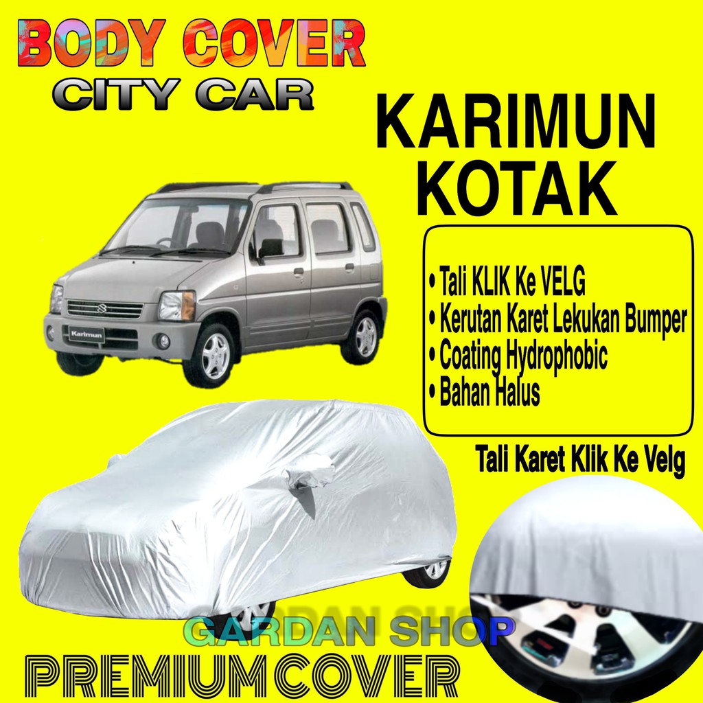 Sarung Mobil KARIMUN KOTAK Polos Body Cover Penutup Mobil Kotak PREMIUM