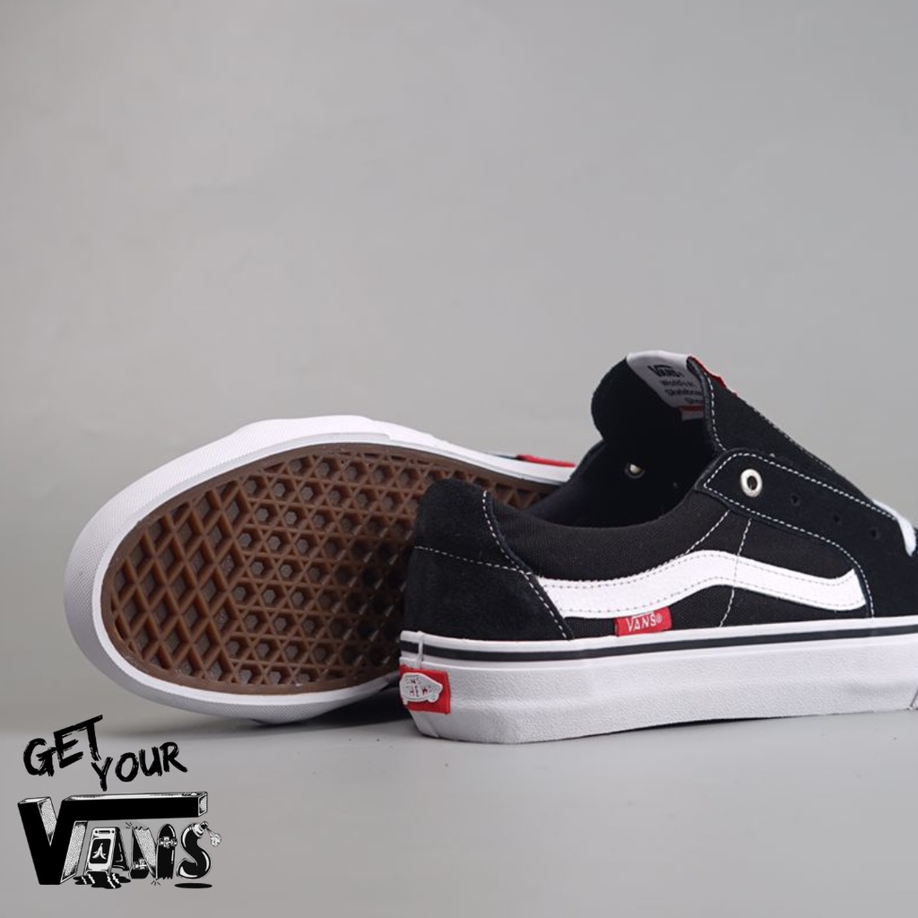 Vans Sk8 Low Pro Black White Original 100% Bnib