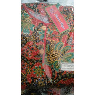 setelan celana  panjang  batik  kencana ungu baju  tidur  