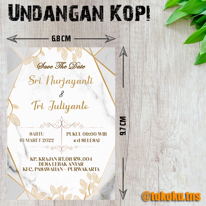 UNDANGAN MINI/UNDANGAN KOPI/UNDANGAN PERNIKAHAN/UNDANGAN KHITAN