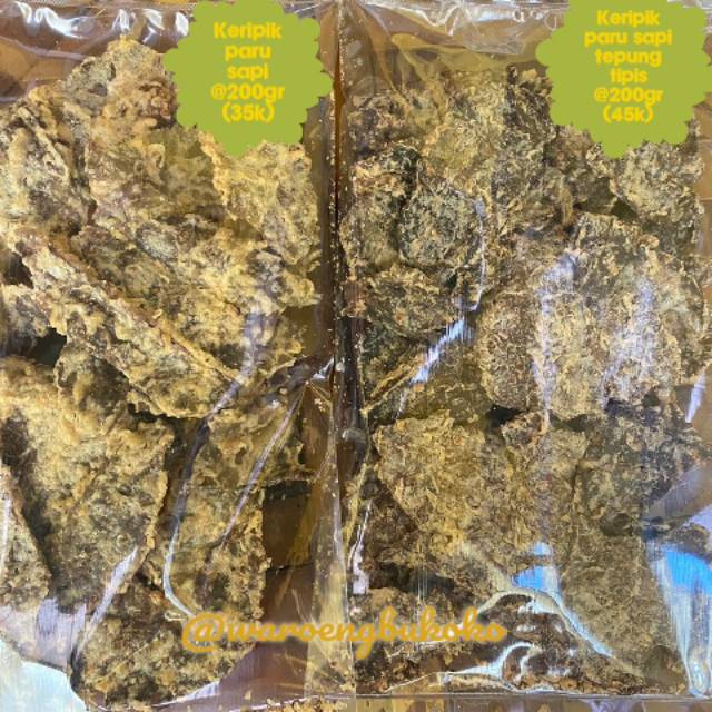 

KERIPIK PARU SAPI ASLI SALATIGA ENAK GURIH&LEZAT BERAT 200gr