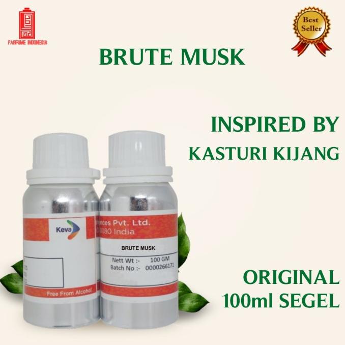 Bibit Parfum Murni ~ Brute Musk / Kasturi Kijang (Keva) 100Ml Segel