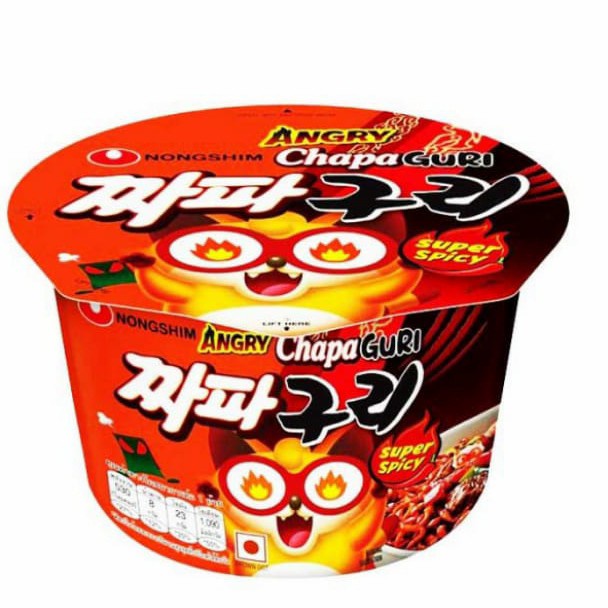

NONGSHIM ANGRY CHAPAGURI SUPER SPICY NOODLE CUP / MIE IMPORT KOREA