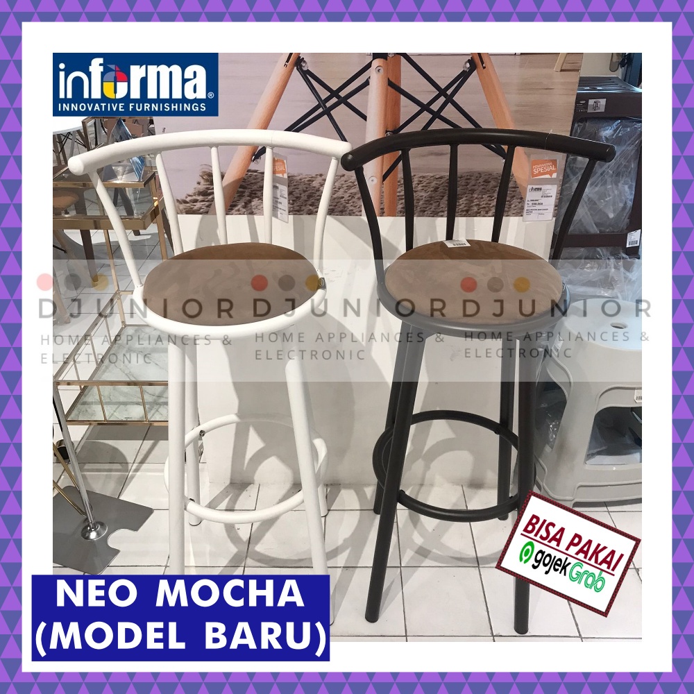 INFORMA - NEO MOCHA BARSTOOL COUNTER BAR STOOL / KURSI BAR KAFE KONTER