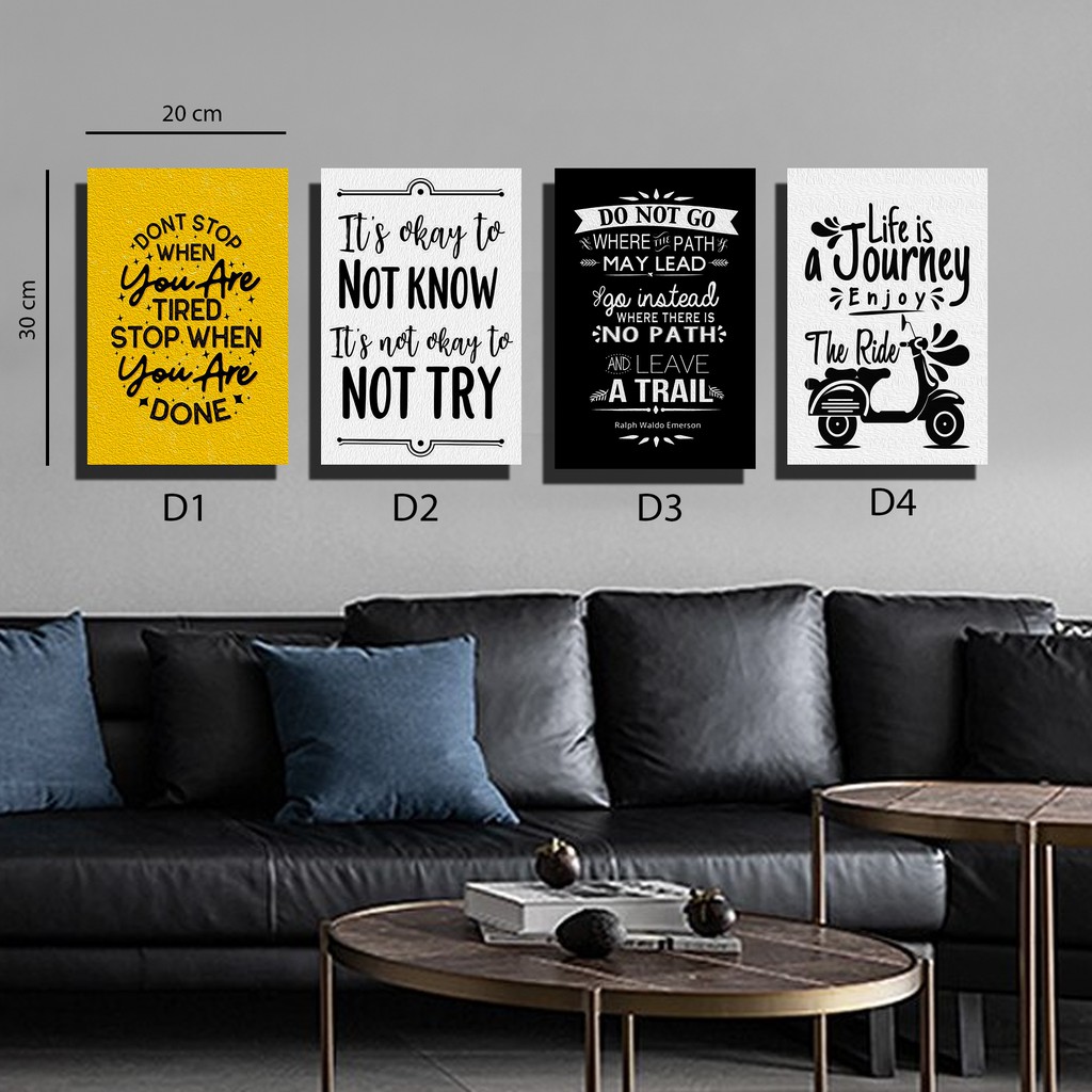 [Best Seller 2D] Dekorasi Dinding Kata Kata / Hiasan dinding kata kata / Hiasan Dinding