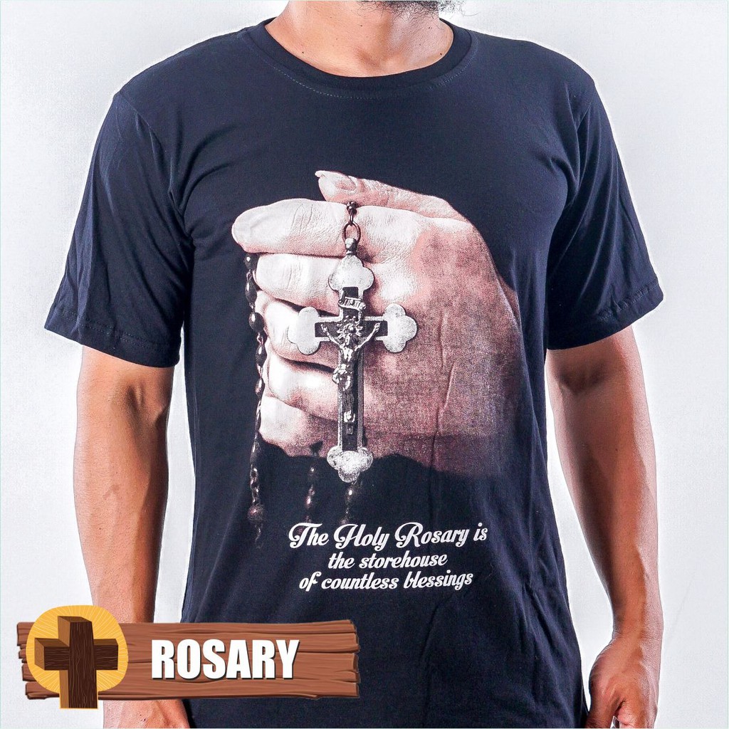 KAOS ROHANI ROSARY ROSARIO SALIB KRISTEN KATOLIK