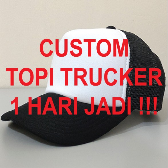  Topi  Trucker design suka suka custom tulisan 