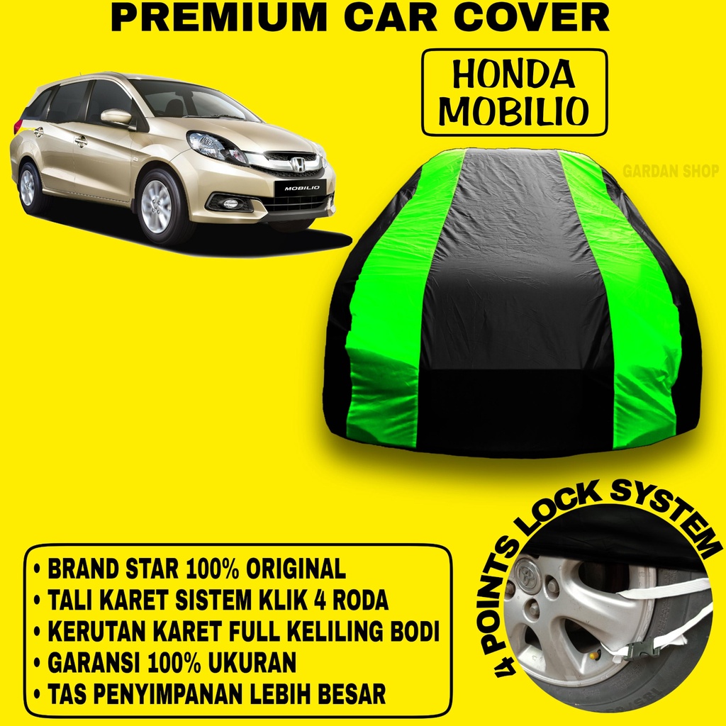 Body Cover HONDA MOBILIO Sarung Strip HIJAU Penutup Pelindung Bodi Mobil Honda Mobilio PREMIUM