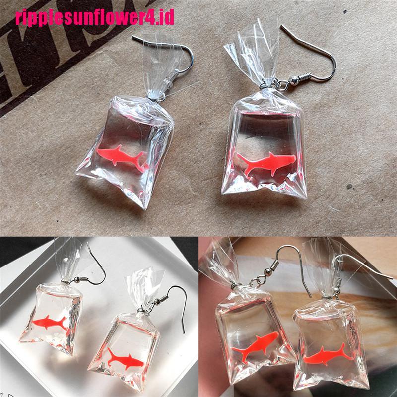 Handmade Anting Kait Gantung Bentuk Ikan Buatan Tangan Untuk Wanita