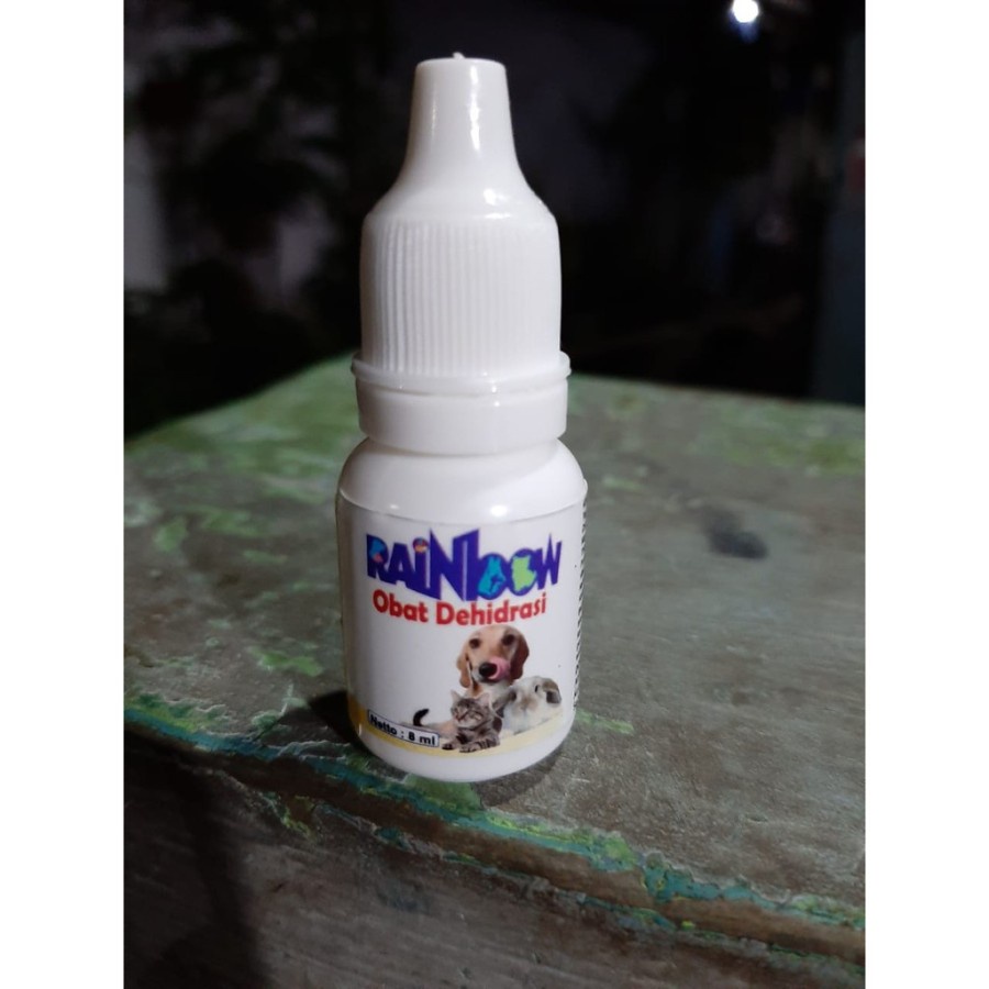 Dehidrasi 8 ml obat kucing anjing kelinci rainbow 8 ml