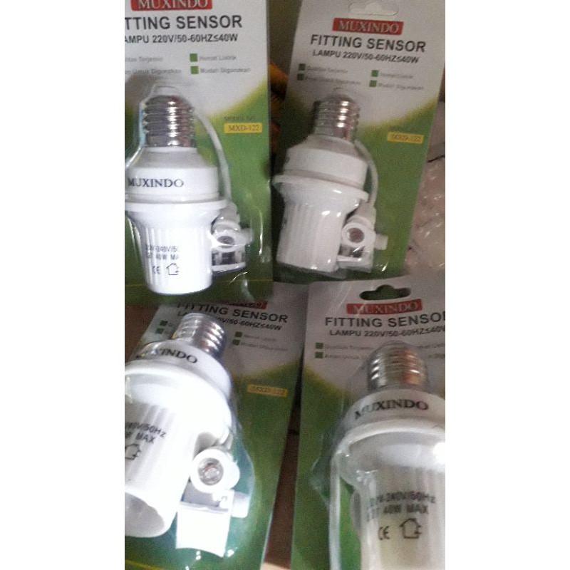 fitting lampu sensor otomatis nyala mati