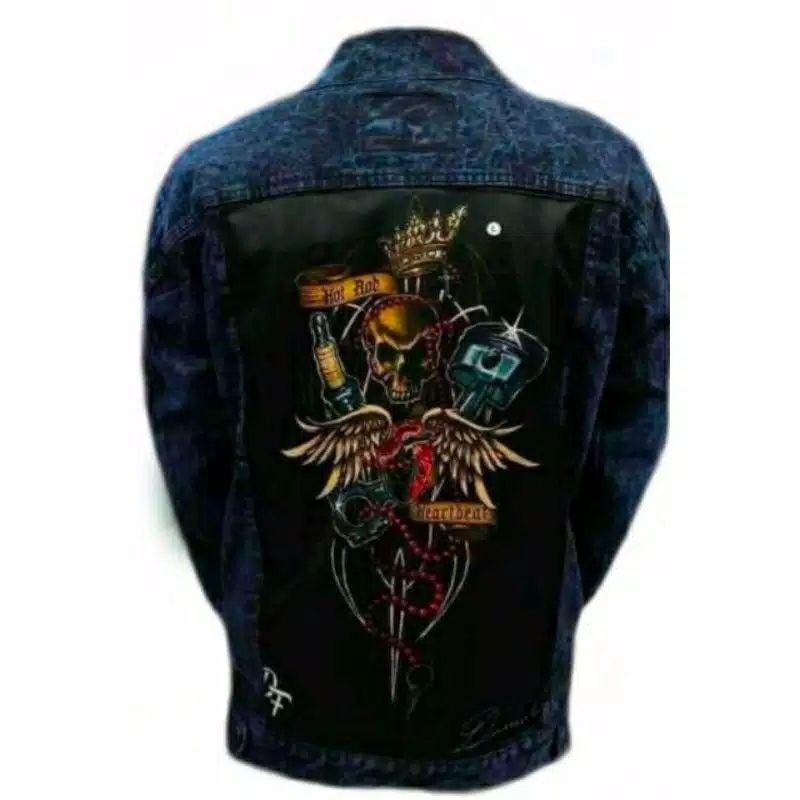 Jaket jeans motif/JAKET JEANS SANDWASH PRINTING JAKET JEANS GAMBAR BELAKANG/Jaket jeans motif/jaket jeans pria terbaru/Jaket jeans priting/jaket pria