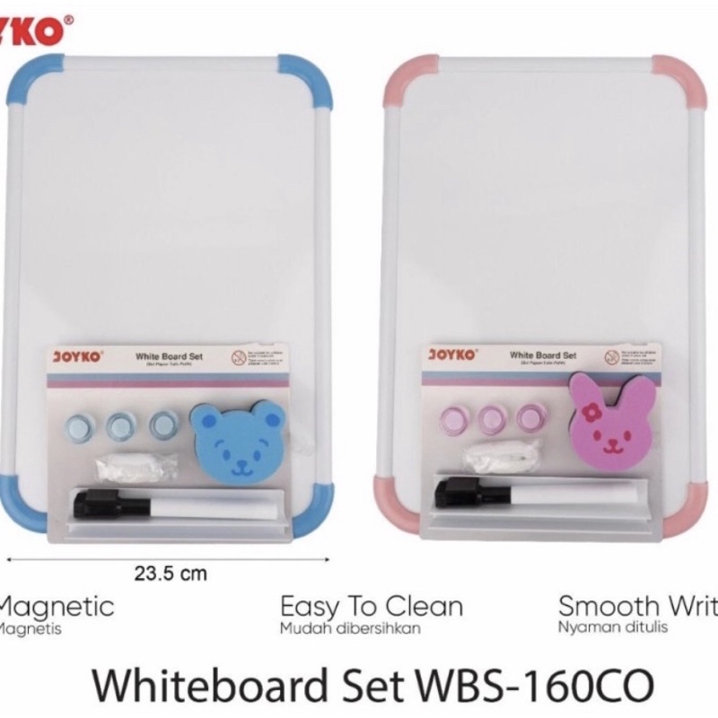

Satu Set Papan Tulis Whiteboard Joyko WBS-160CO