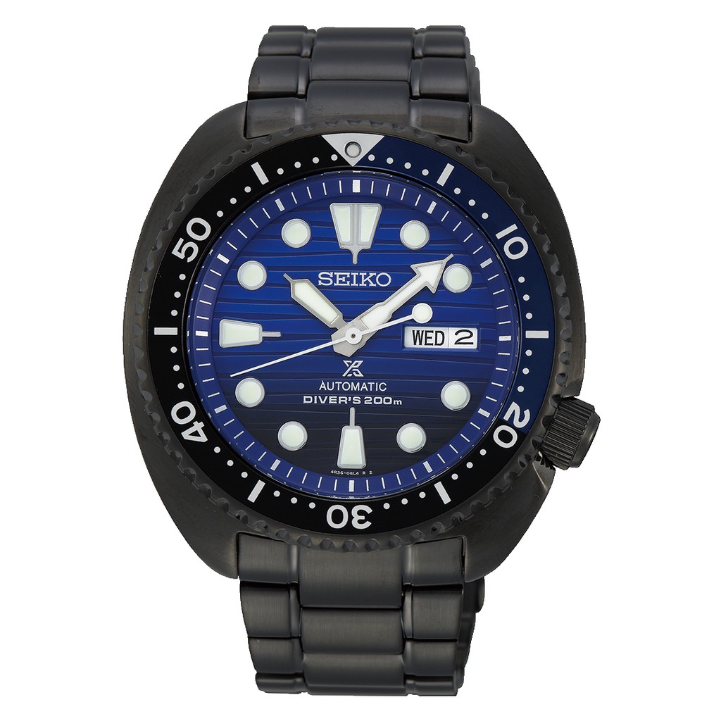 Seiko Prospex SRPD11K1 Turtle Save The Ocean Automatic Divers Black Stainless Steel - Jam Tangan
