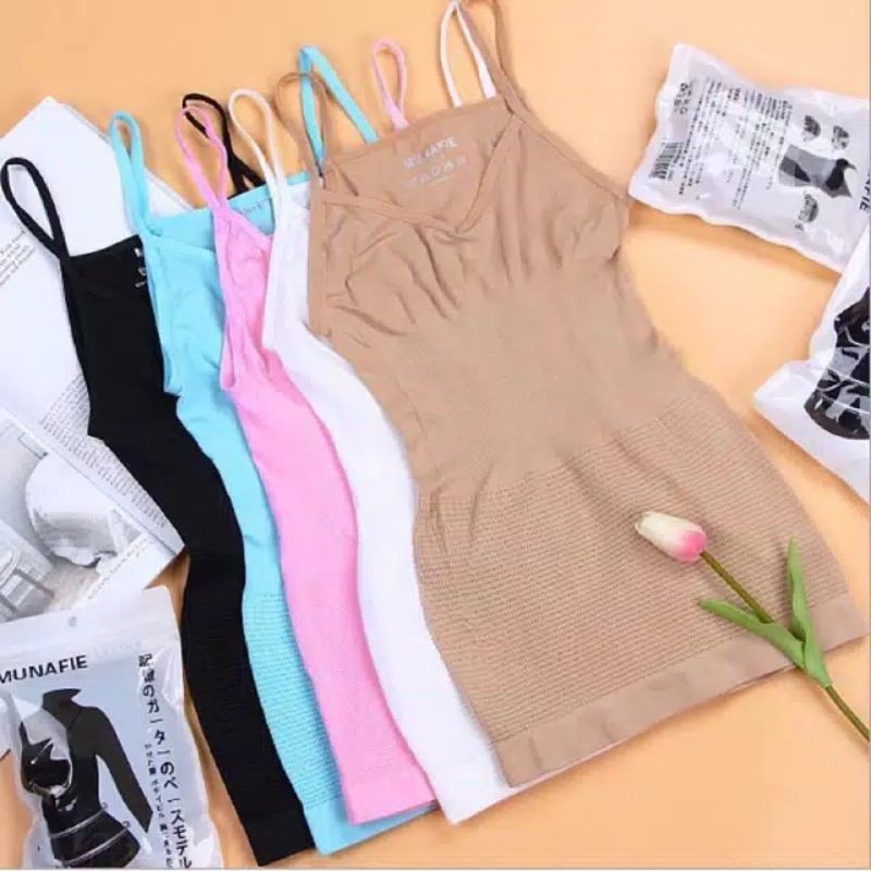 Munafie Atasan Wanita Slimming Body Shaper Camisole Korset Pelangsing