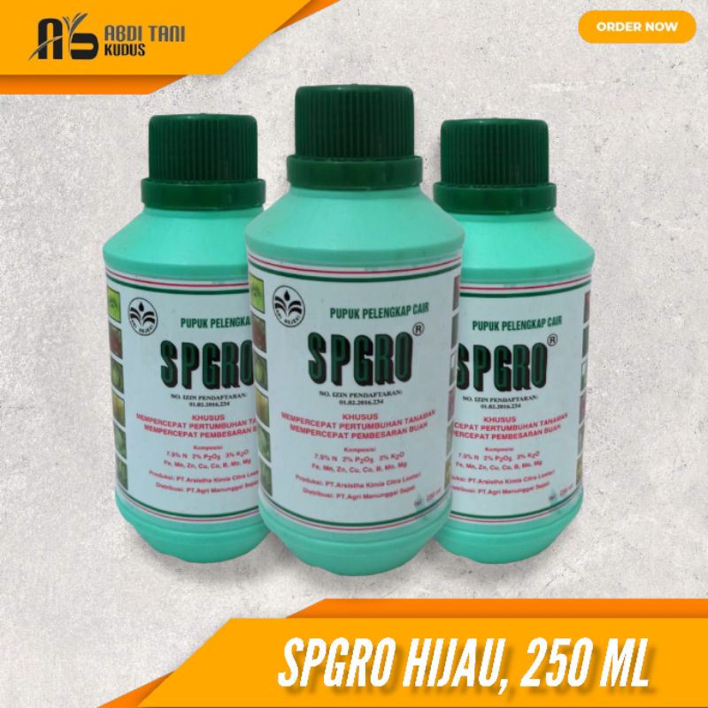 PUPUK PELENGKAP CAIR SPGRO (SUPERGRO) DAUN 250 ML