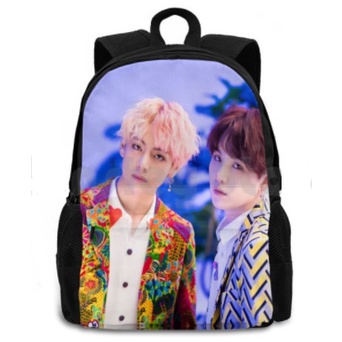 [IMPORT] BTS Bangtan Ransel Anak Laki-laki Kpop Tas Sekolah Jimin V Suga Cinta Palsu USB Pengisian