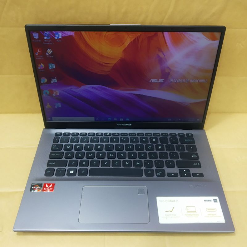 Laptop Bekas ASUS VivoBook A412DA Ryzen 3 3200U 8GB/SSD512GB Fullset