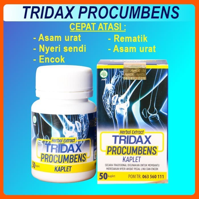 TRIDAX PROCUMBENS Original Obat Herbal Saraf Kejepit Asam Urat Pegal Linu Nyeri Sendi Encok Rematik Ampuh