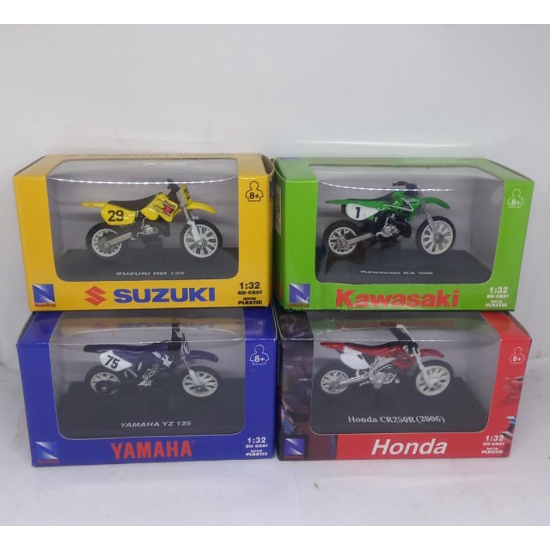 Diecast Miniatur Motor motoCross Trail honda yamaha suzuki kawasaki