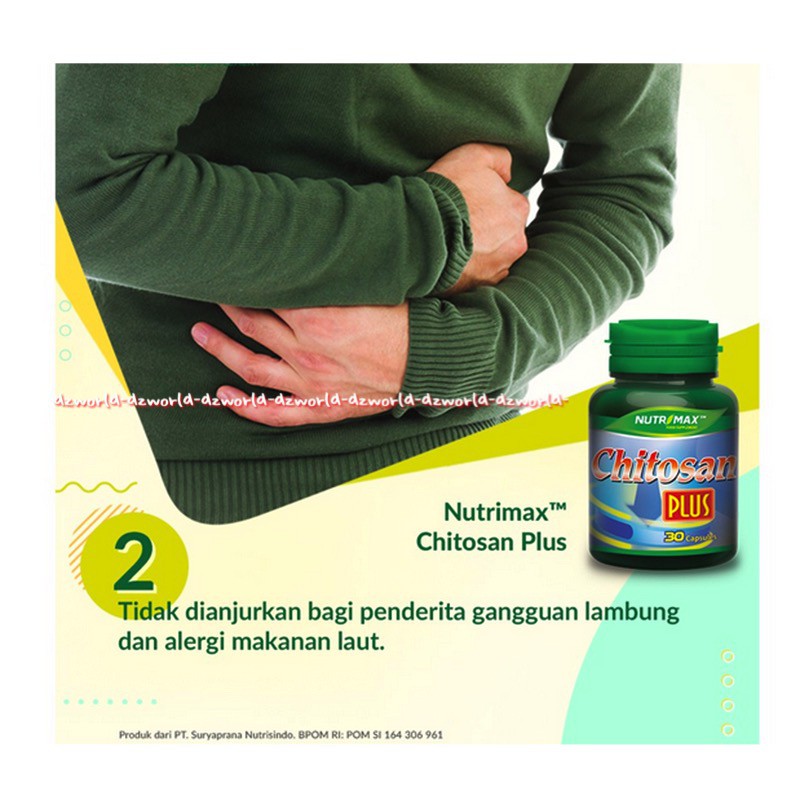 Nutrimax Chitosan Plus 30kapsul Obat Diet Mengurangi Lemak Nutri Max Citosan