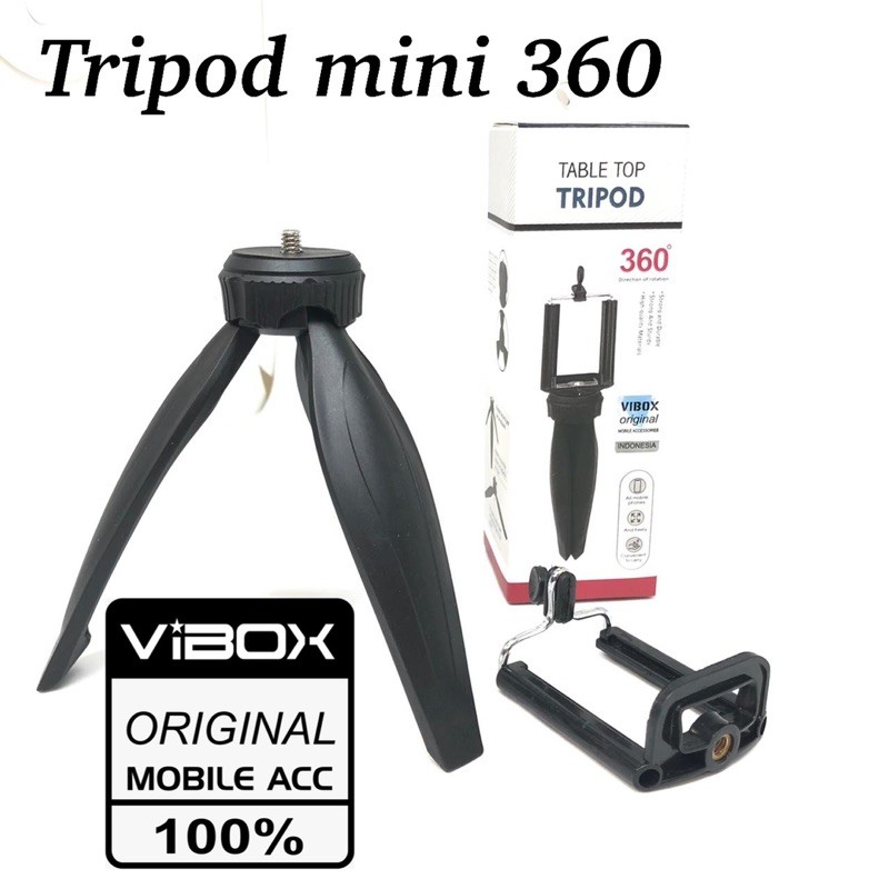 PROMO TRIPOD MINI 360 VIBOX UNIVERSAL PHONE STAND FOR ALL SMARTPHONE