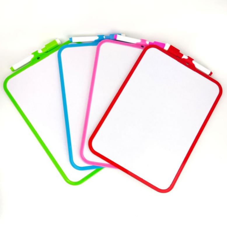 

((BISA COD)) mini whiteboard / papan tulis mini untuk anak / white board wipe and clean free spidol penghapus