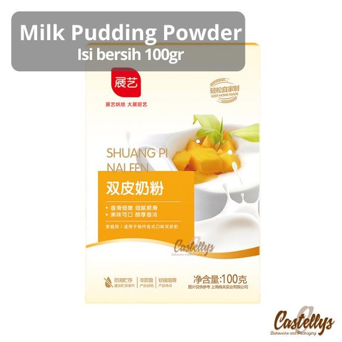 

hanya disini] Milk Pudding Powder 100gr Tepung Premix Ready Mix Pudding Susu Import