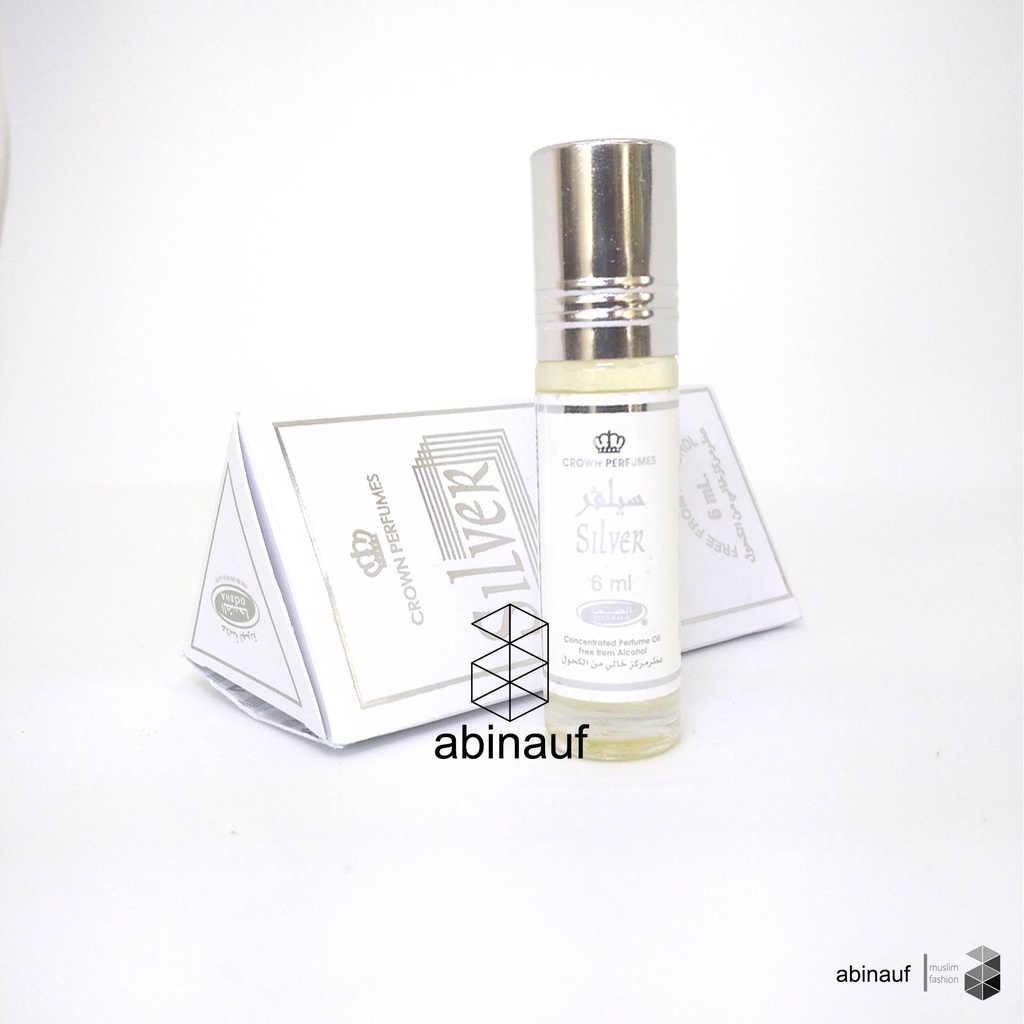 ABINAUF Parfum Dobha Roll On Aroma SILVER