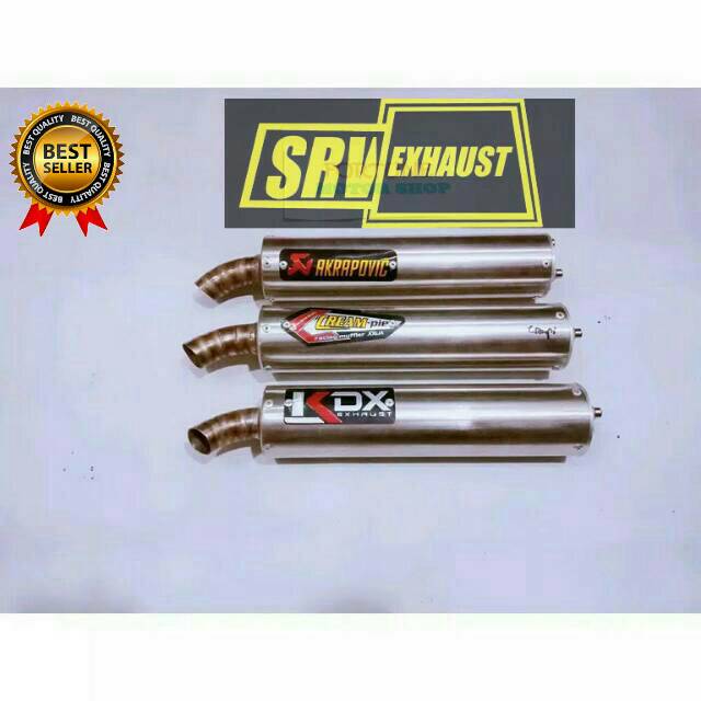 Slincer ninja r ninja rr satria hiu fizr-slincer knalpot motor 2 tak