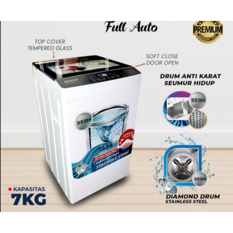 Mesin cuci full auto Denpoo 7kg DWF 112 HY