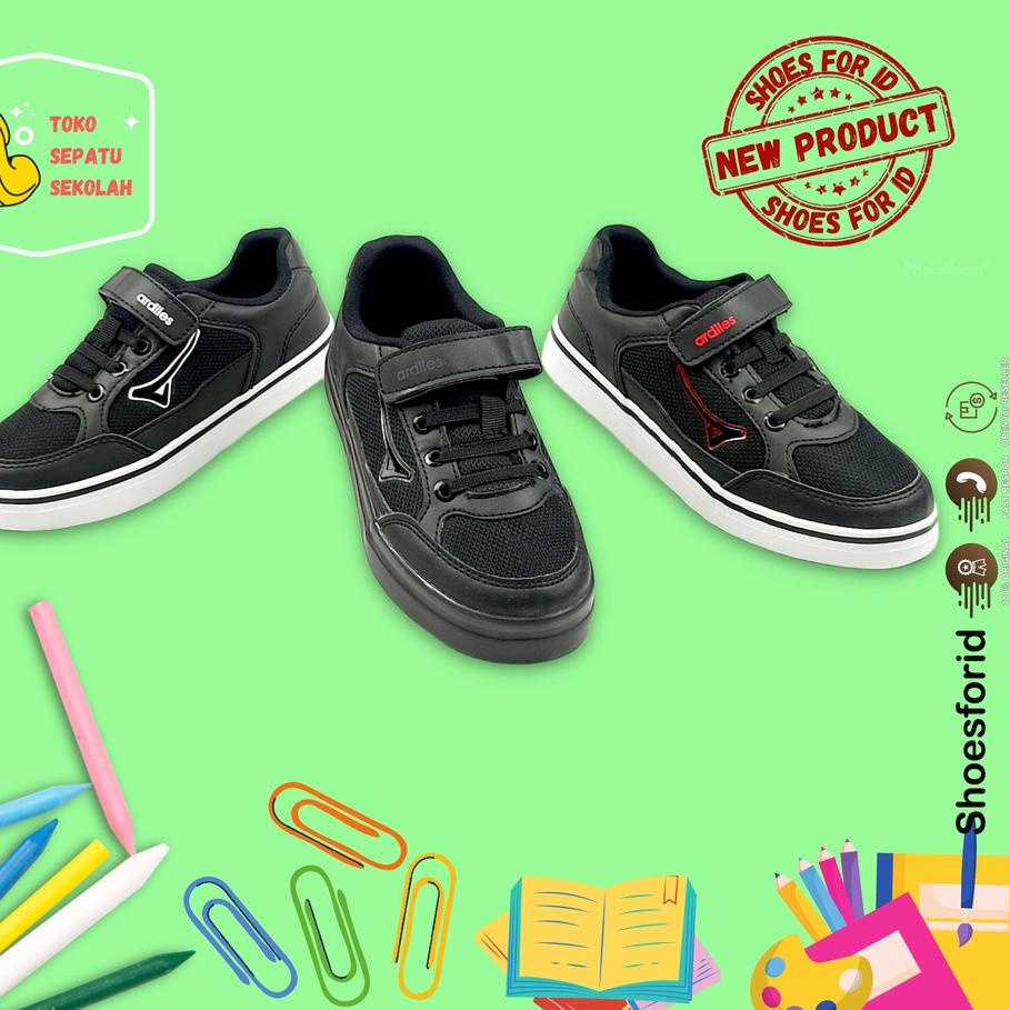 SEPATU SEKOLAH ANAK LAKI LAKI ARDILES YOREN // ARDILES GREYJOY