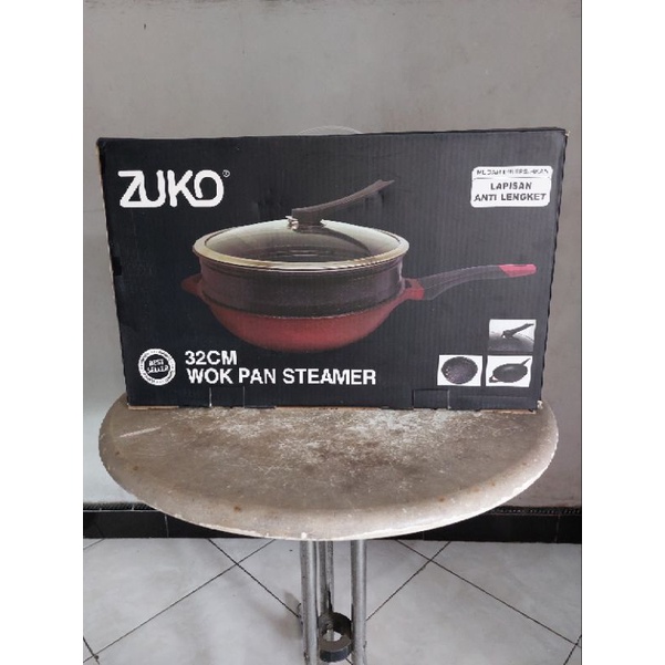 Zuko Wok Pan Steamer 32cm