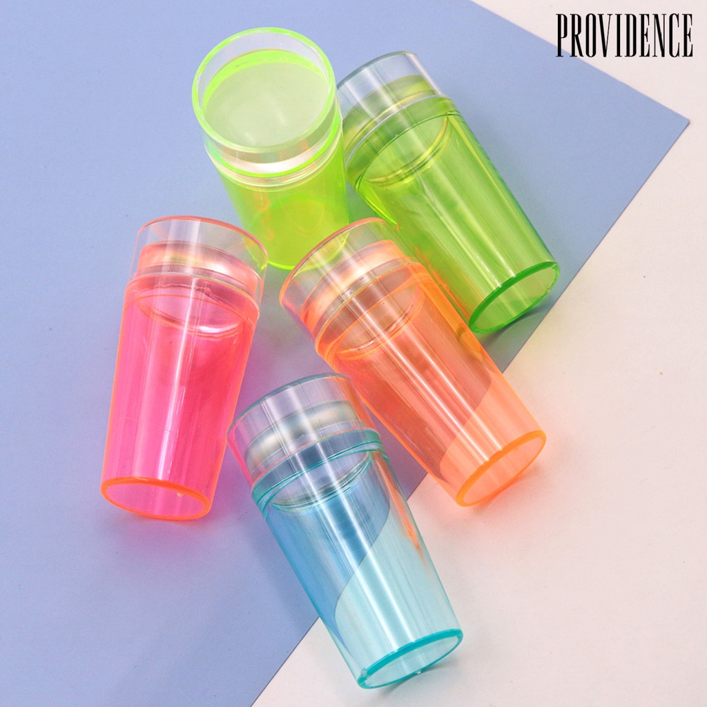 Providence Nail Art Stamp Single Head Non-Deformed Fluorescent Silicone Nail Stamper Scraper Transparent Tool for Manicure