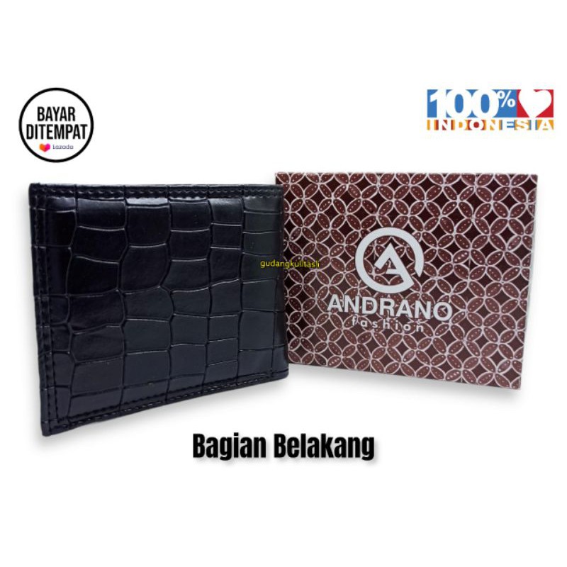 Dompet Pria Bahan Kulit Sintetis Buaya ADR1Z32 + BOX Dompet Murah