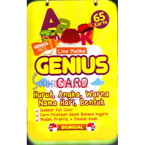 

Genius Card: Huruf, Angka, Warna, Nama Hari, Bentuk (Harga Suplier)