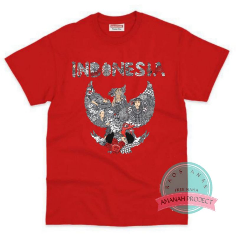 BAJU GARUDA PANCASILA KAOS ANAK BAHAN PREMIUM