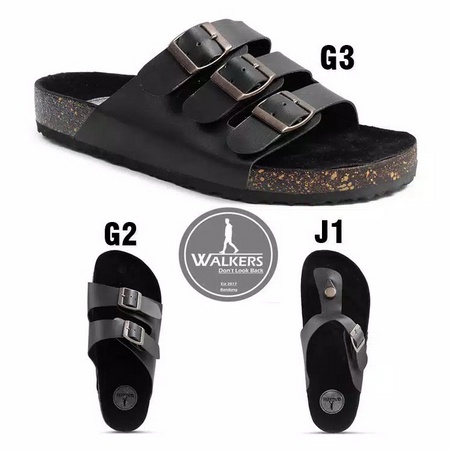 PROMO - SANDAL PRIA - SANDAL COWOK - SENDAL PRIA - SANDAL KEREN - SANDAL SLIDE -SANDAL JEPIT - SANDAL WALKERS GESPER - FULL BLACK