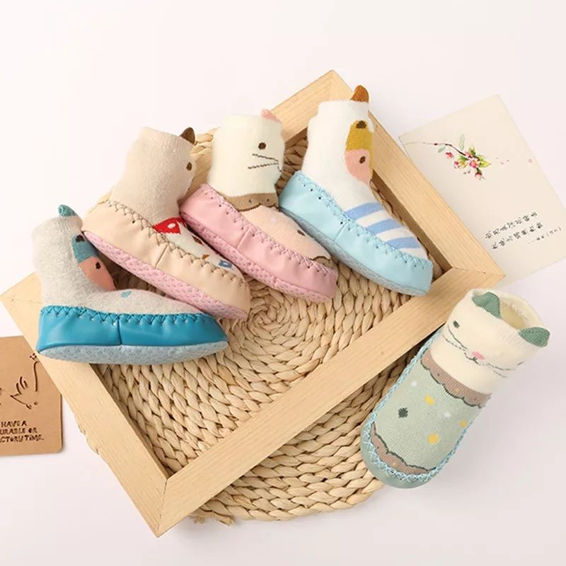 Sepatu Kaos Kaki Prewalker Bayi Panjang 6-12 Bulan Premium Anti Slip Import